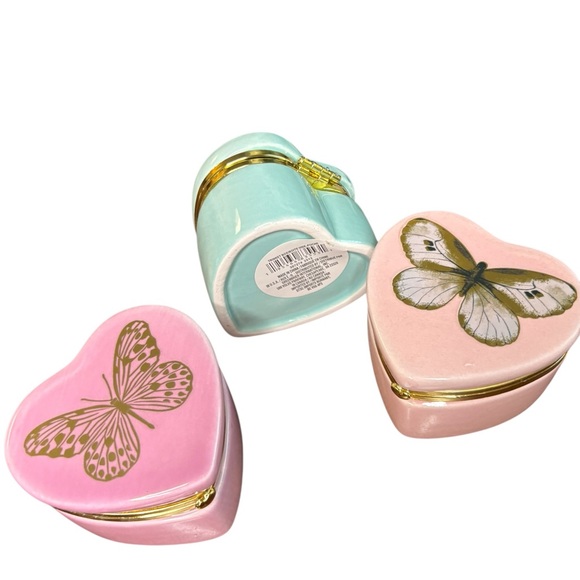 Trinket Box - Set of 5 Heart-Shaped Butterfly - Picture 7 of 12
